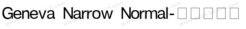 Geneva Narrow Normal字体转换